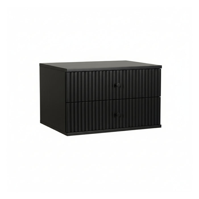 Nachtkastje Hangend Sem - Hout - Mango|Zwart - Hout