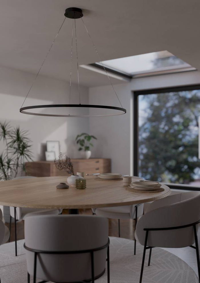 EGLO Parruta Hanglamp - Ø 99 cm - LED - Zwart|Wit