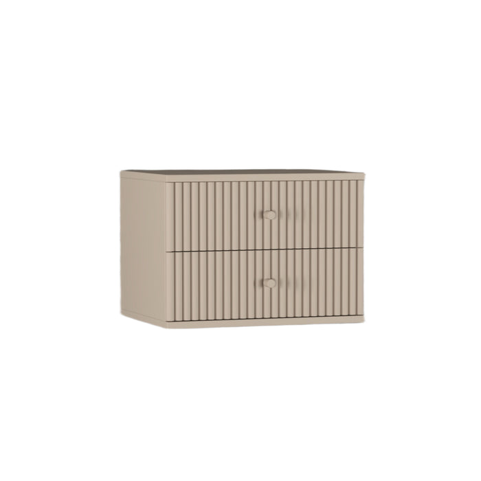 Nachtkastje Hangend Sem - Beige|Hout - Mango|Taupe - Hout