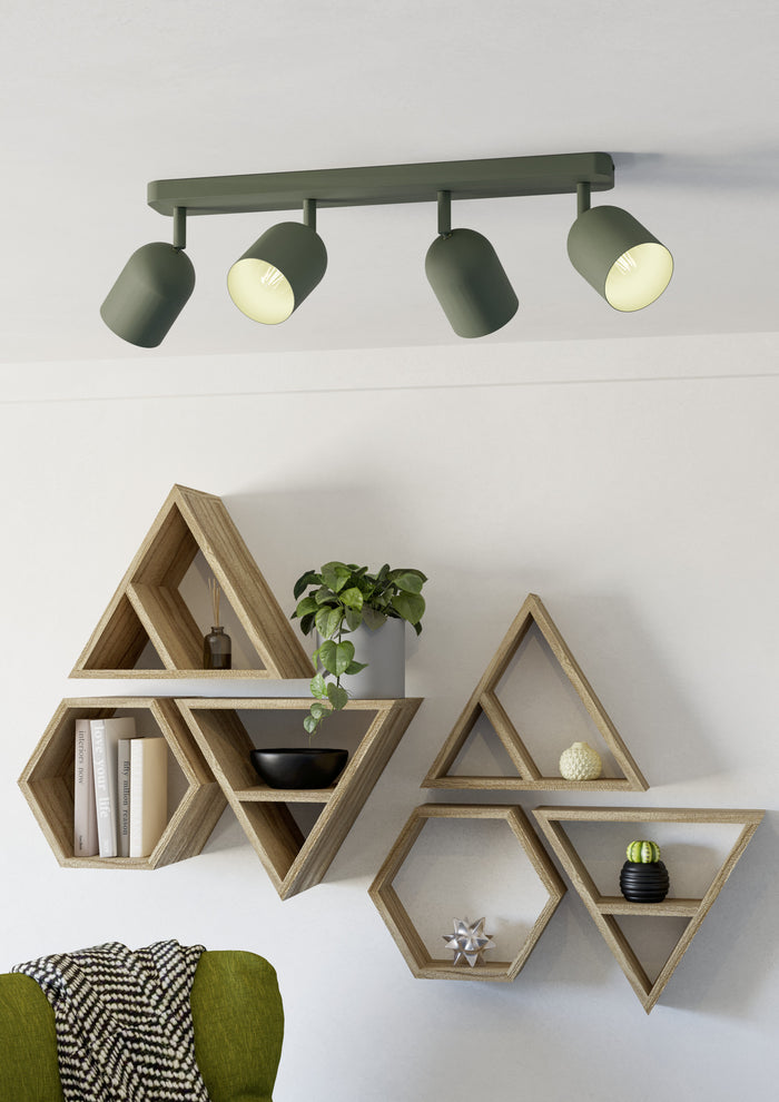 EGLO Tilston Spot - E14 - 58 cm - Groen - Kantelbaar