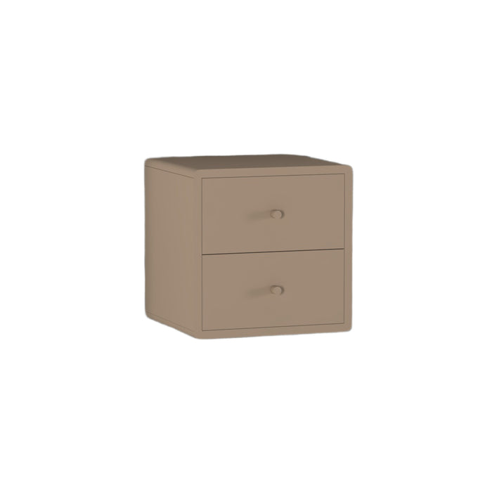 Nachtkastje Hangend Borba - Taupe - Hout