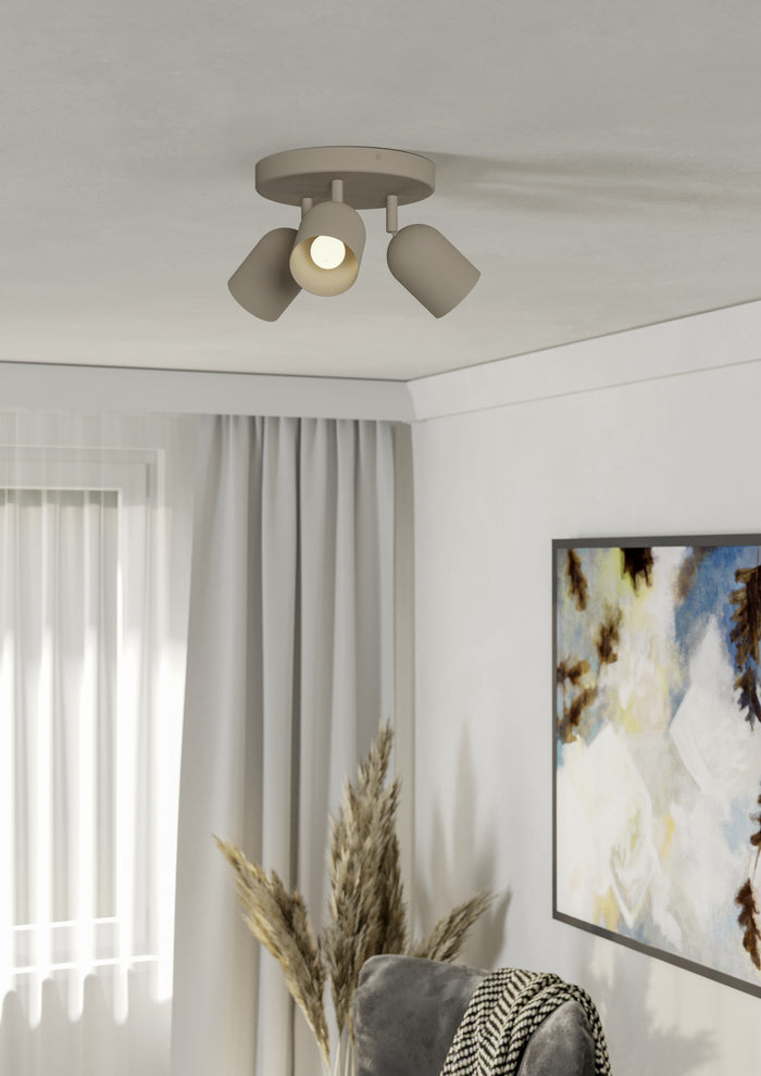 EGLO Tilston Spot - E14 - Ø 25 cm - Zandkleur - Kantelbaar