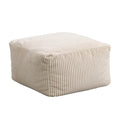 HOME DELUXE Zitzak kruk - Ribfluweel - Beige