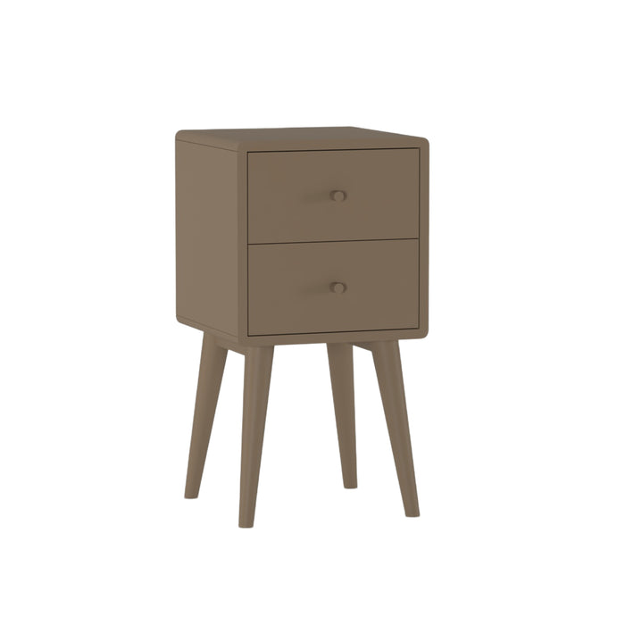 Nachtkastje Borba - Bruin - Hout - 30x57x30cm (BxHxD)