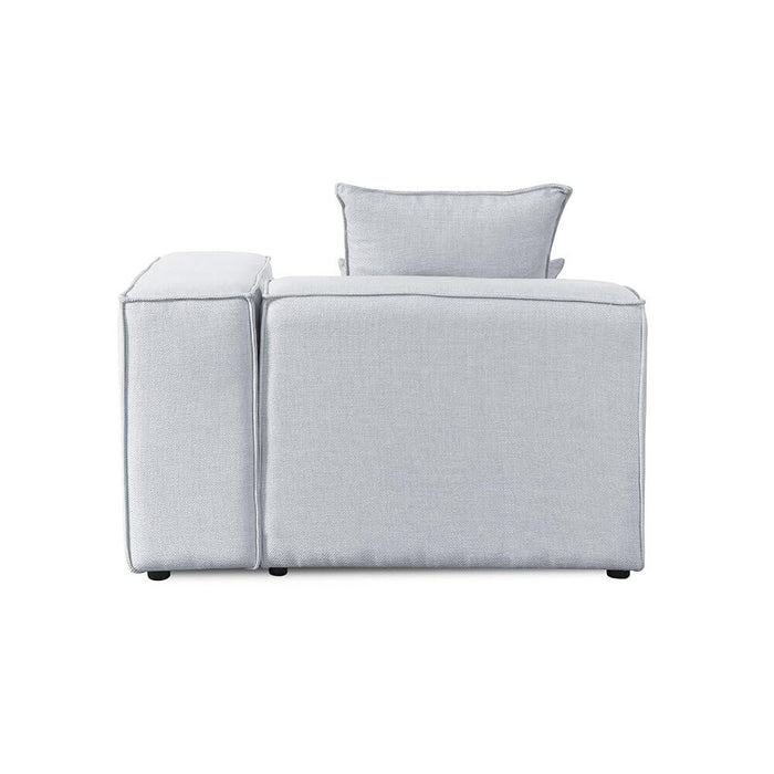 HOME DELUXE Modulair Bank Element - Hoek Rechts - Lichtgrijs