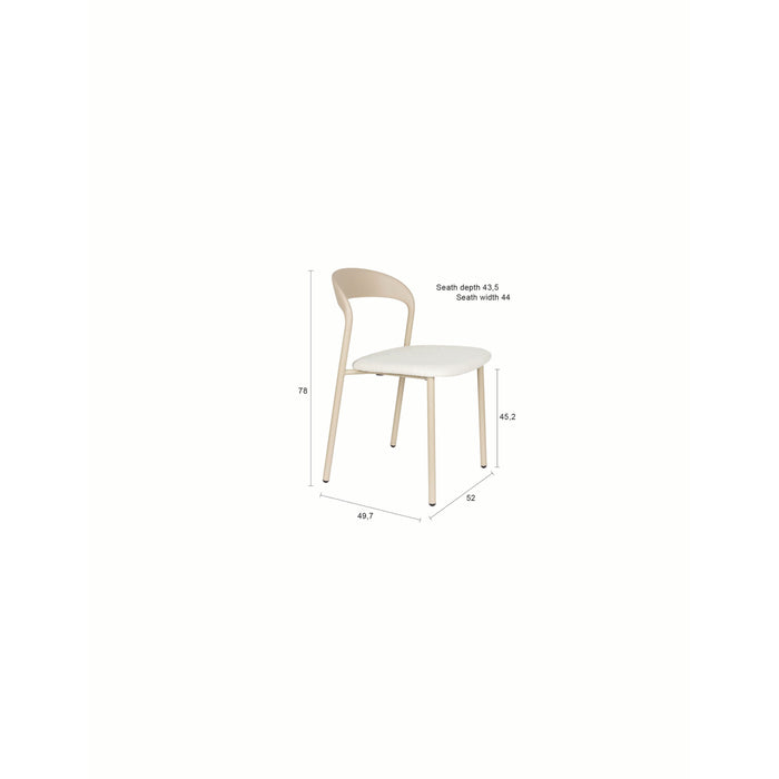Housecraft Living Adelina Eetkamerstoelen Beige - Set van 2
