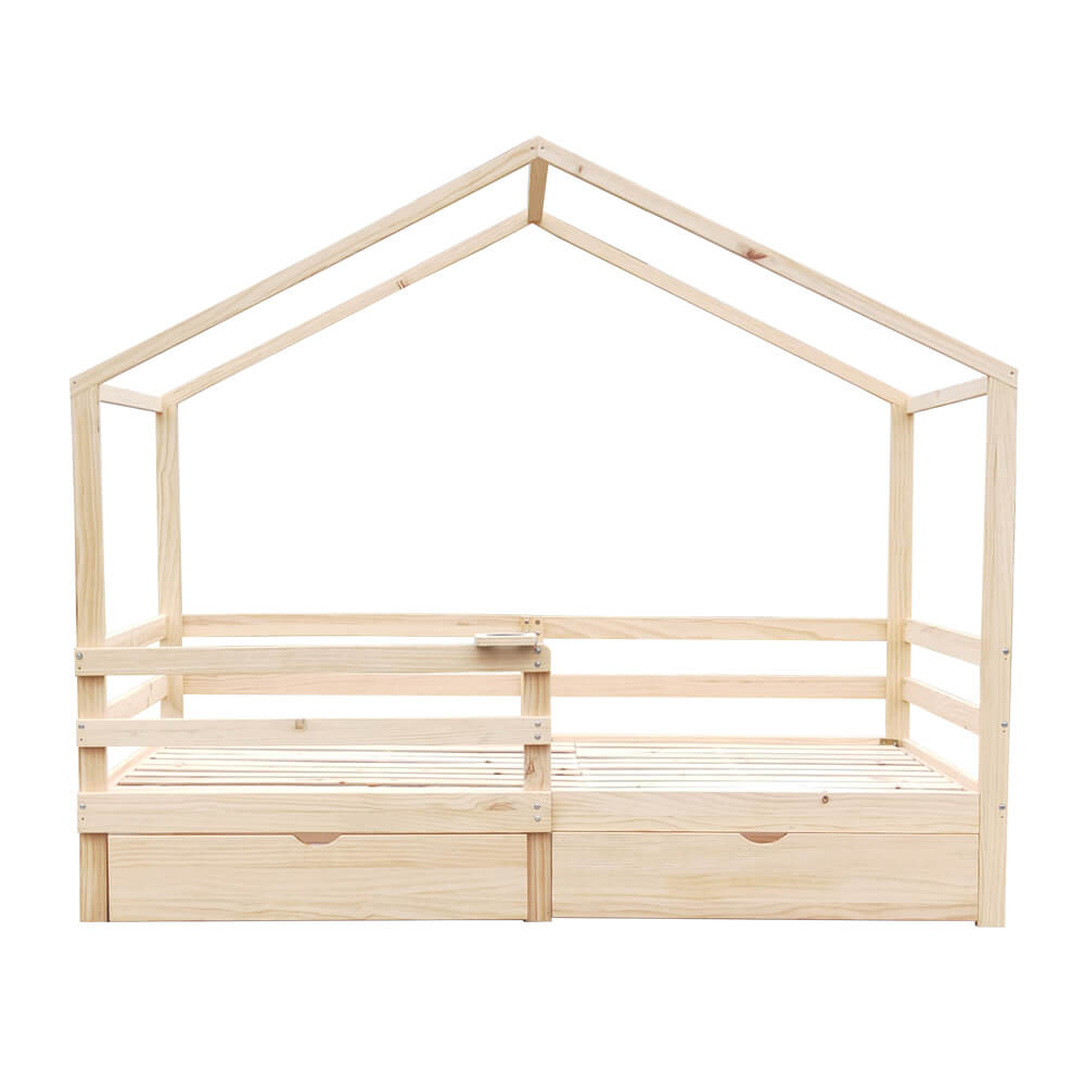 Home Deluxe kinderbed Natuur Met lades