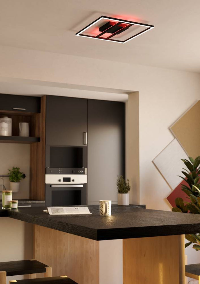 EGLO connect.z Calagrano-Z Plafondlamp - 45 cm - Zwart|Wit - RGB