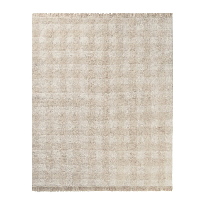 Lorena Canals Vichy Vloerkleed 150 x 180 cm - Ivoor