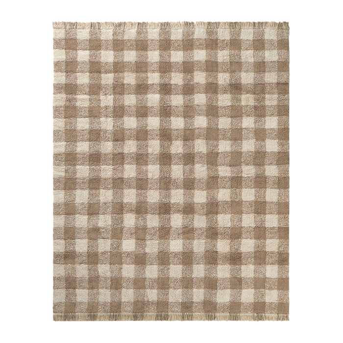 Lorena Canals Vichy Vloerkleed 150 x 180 cm - Marron