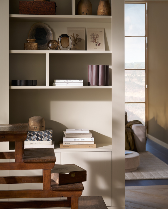 vtwonen Wallcover Wandkast - Grenen Hout - Dust|Grijs - 229x117x31