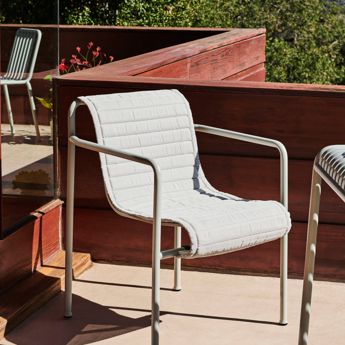 HAY Palissade Quilted Kussen voor Armchair - Sky Grey