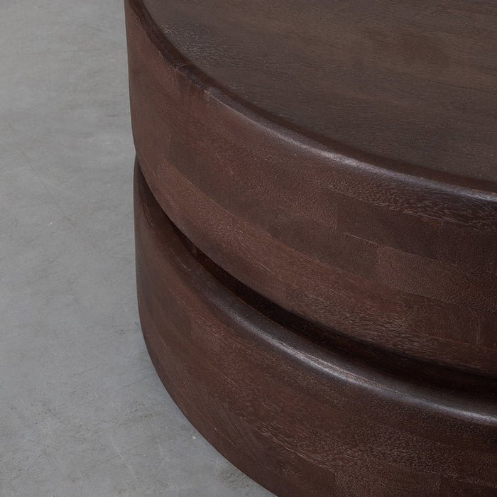 LABEL51 - Salontafel Milly 70 cm - Espresso Mangohout