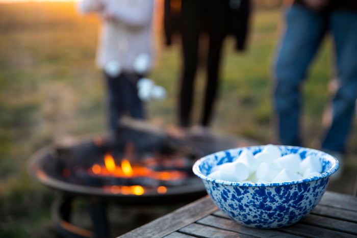 Crow Canyon Home Splatter Kommen Set van 4 Zwart