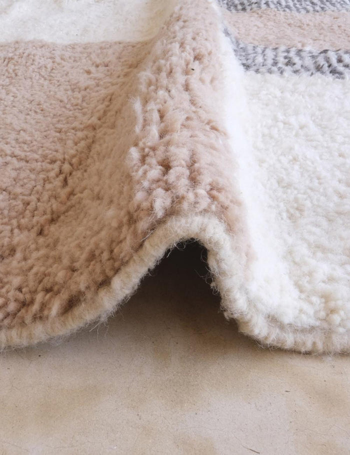 AFK Living vloerkleed Berber - handgemaakt - Wol - 255 x 343 cm