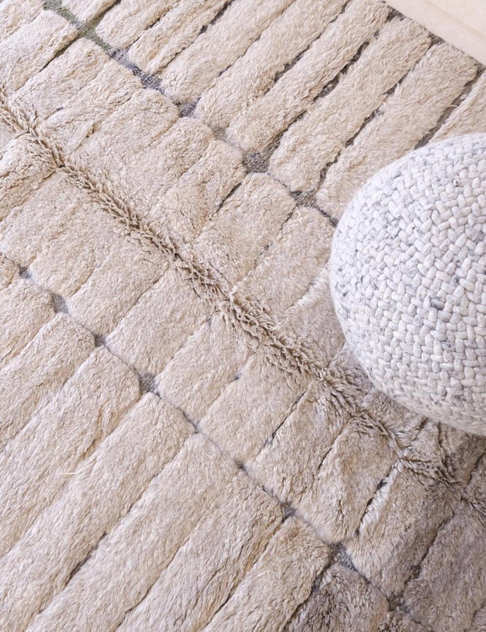 AFK Living vloerkleed Berber - handgemaakt - Wol - 215 x 314 cm