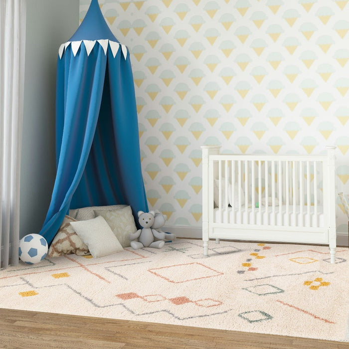 AFK Living vloerkleed Agadir - voor kinderen - beige