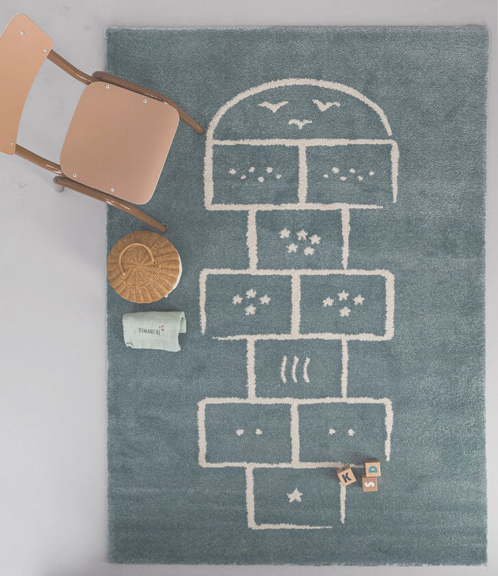 AFK Living vloerkleed Marelle - voor kinderen - blauw