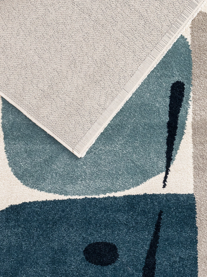 AFK Living vloerkleed Collage - zeer zacht - blauw