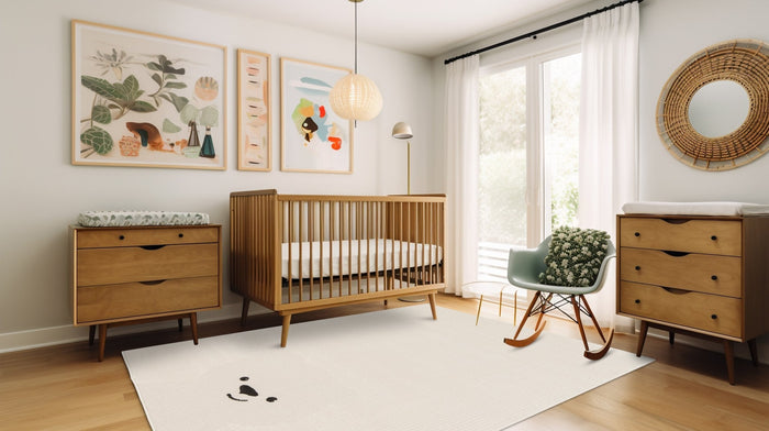 AFK Living vloerkleed Ourson - voor kinderen - wit