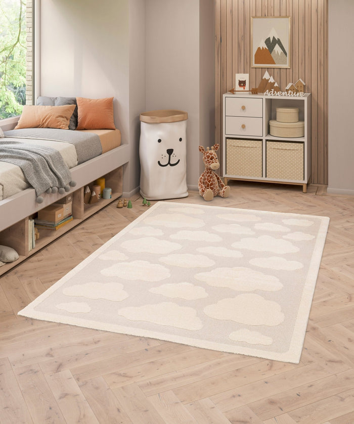 AFK Living vloerkleed  Nuages - voor kinderen - beige