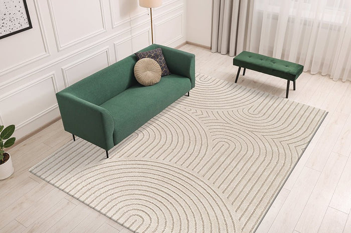 AFK Living vloerkleed Groove - reliëfeffect - beige