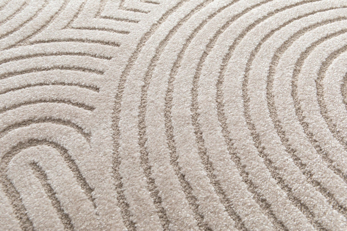 AFK Living vloerkleed Groove - reliëfeffect - beige