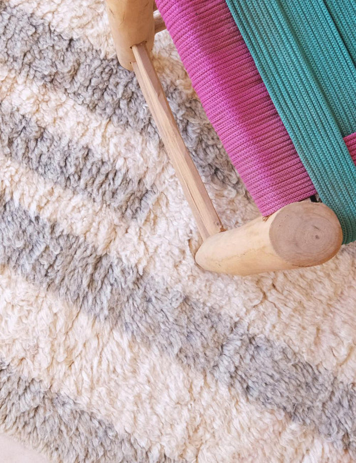 AFK Living vloerkleed Berber - handgemaakt - Wol - 162 x 266 cm