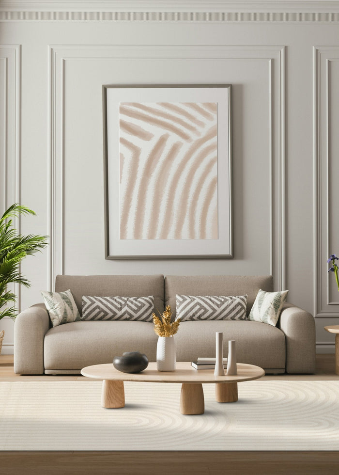 AFK Living vloerkleed Arcade - reliëfeffect - beige