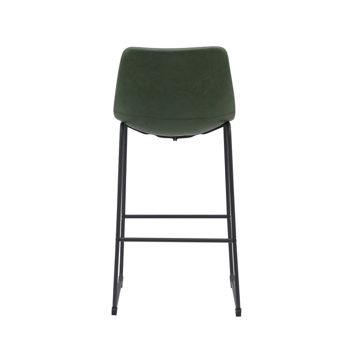 LABEL51 - Barkruk Risto - Hunter PU - Zwart Metaal