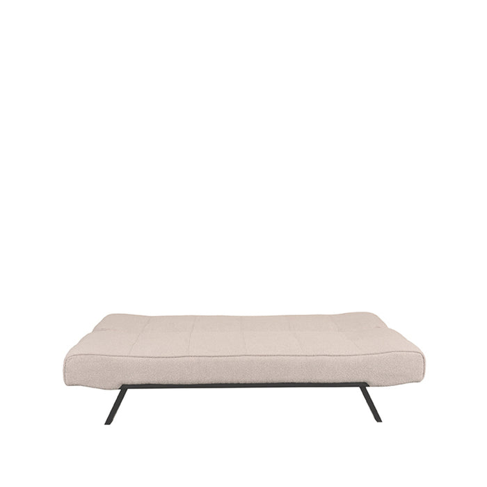 LABEL51 - Slaapbank King - Naturel Boucle - Zwart Metaal