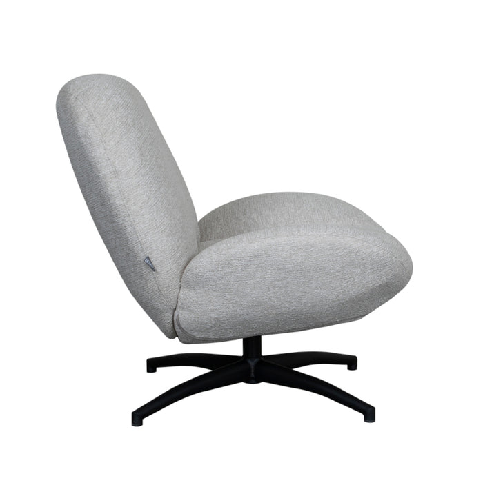 LABEL51 - Fauteuil Clayton - Naturel Canyon - Zwart Metaal