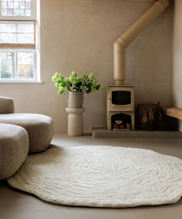 Nordic Weavers Boomstam vloerkleed - Isdal ivoor - 200 cm