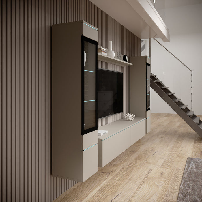 Meubella - Variety - Wandmeubel - Beige - 180x33x32 cm