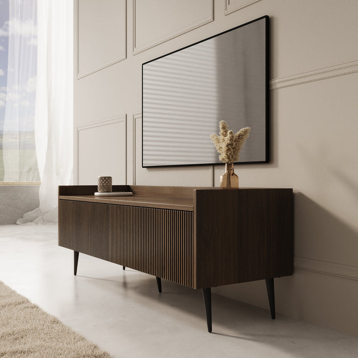 Meubella - Asty - TV-Meubel - Donker eiken - 121 cm