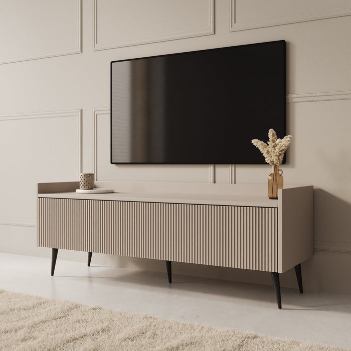 Meubella - Asty - TV-Meubel - Beige - 121 cm