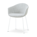 Nolon Nora-Otis Eetkamerstoel Grijs Melange - met Armleuning - Wit