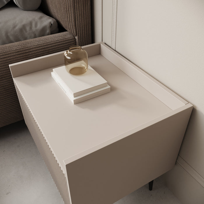 Meubella - Asty - Nachtkastje - Beige