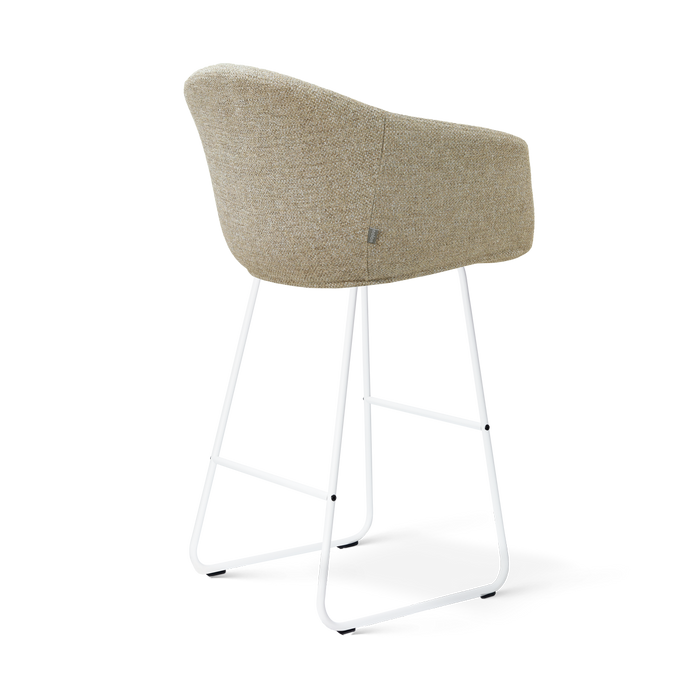 Nolon Nino-Otis barkruk taupe melange - wit onderstel - 75 cm