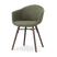 Nolon Nena-Otis eetkamerstoel forestgroen - walnoot houten onderstel