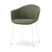 Nolon Noa-Otis eetkamerstoel forestgroen - wit onderstel