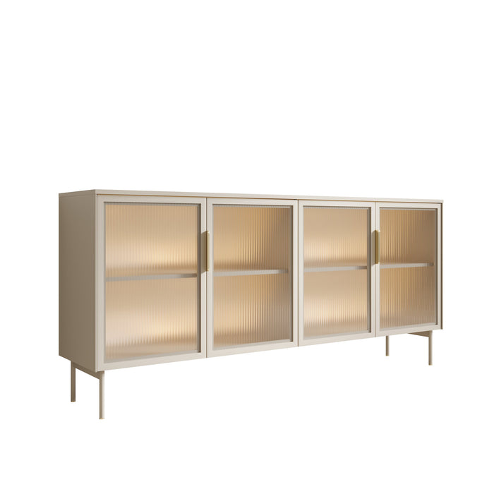 Meubella - Lomo - Dressoir - Beige - 181 cm