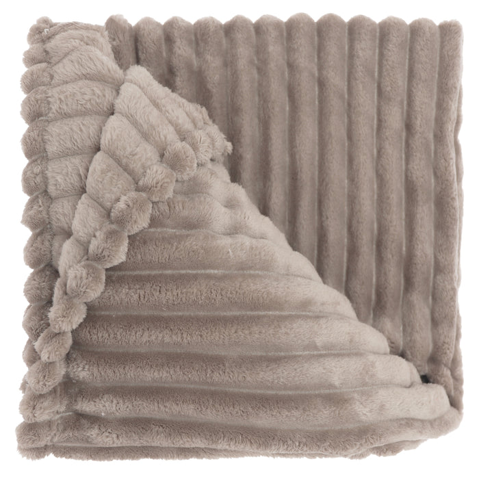 Unique Living Plaid Lex Taupe - Textiel - 150x200xcm (BxHxD)