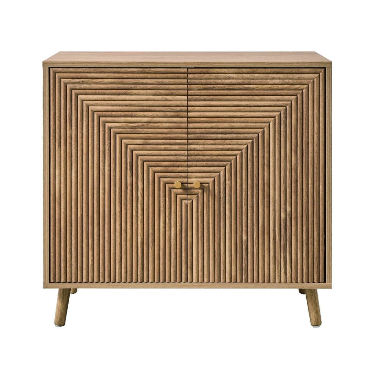 Calicosy - Dressoir 2 deuren L80 cm - EDEN - Licht hout