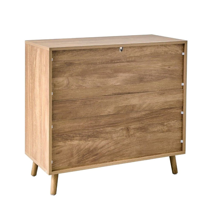 Calicosy - Dressoir 2 deuren L80 cm - EDEN - Licht hout