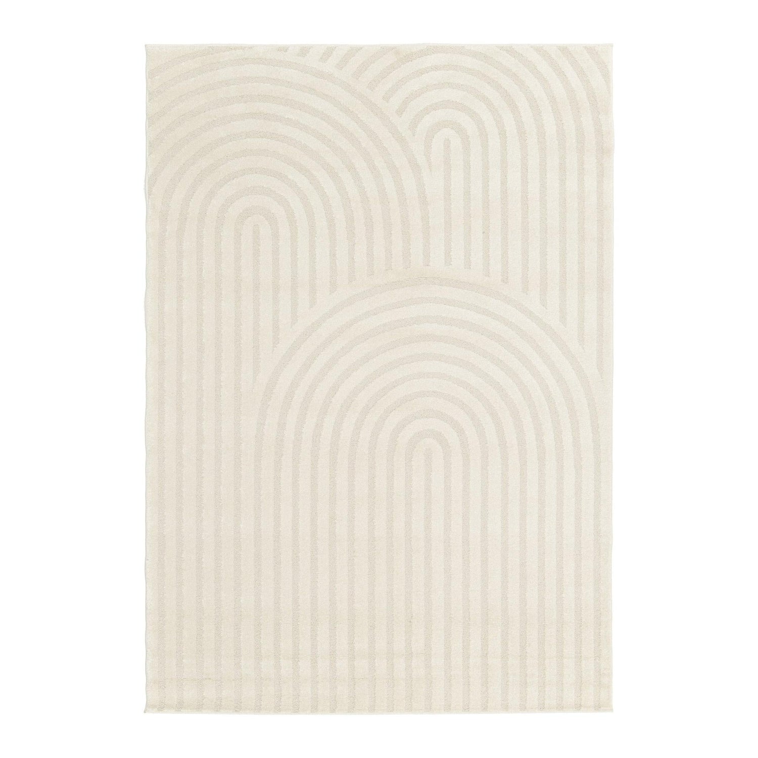 AFK Living vloerkleed Arcade - reliëfeffect - beige