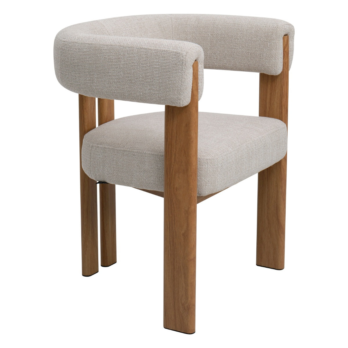 DÉJA Living - Fauteuil Beige Stof - Naturel - 67x60x70cm - Aragon