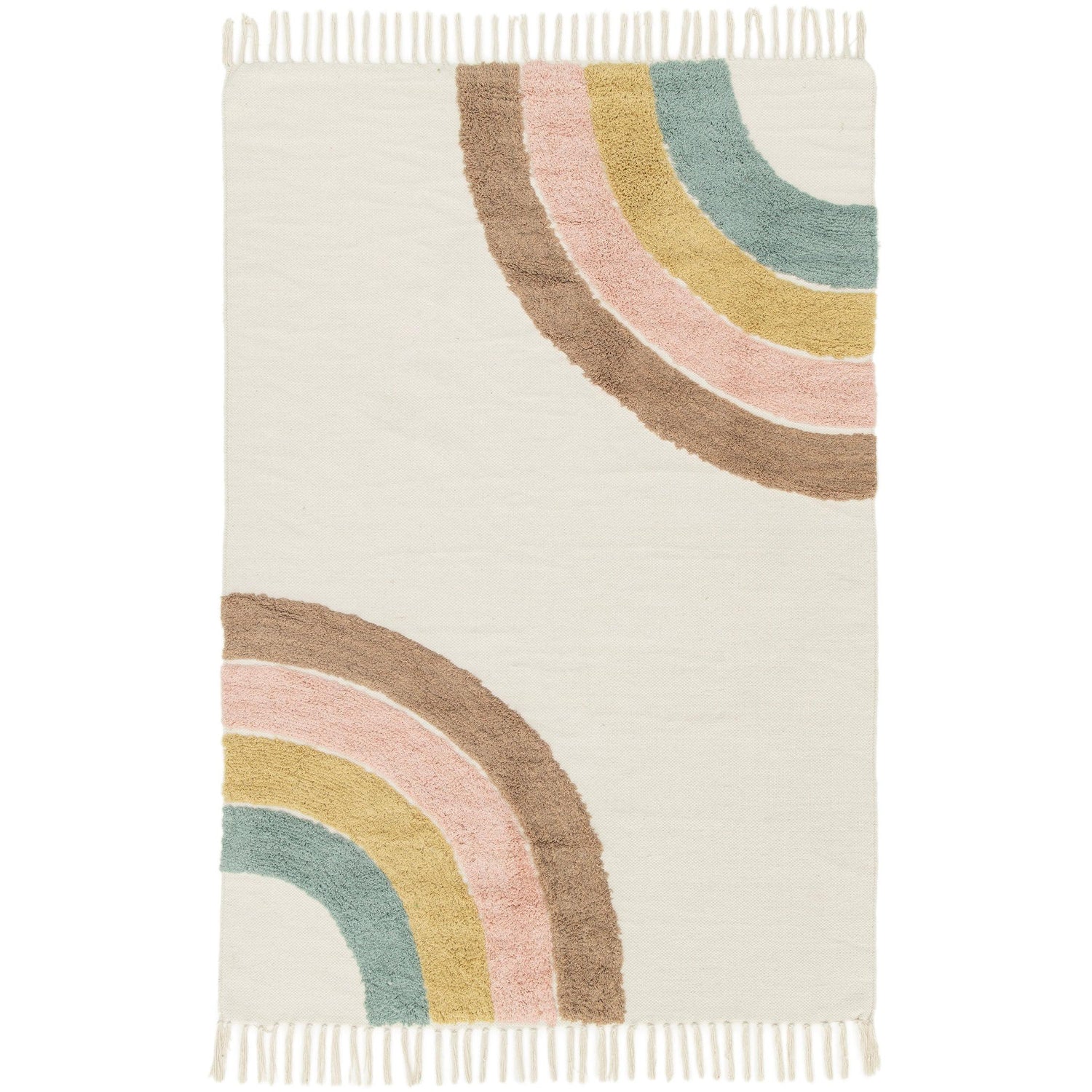 AFK Living vloerkleed Rainbow - voor kinderen - Katoen