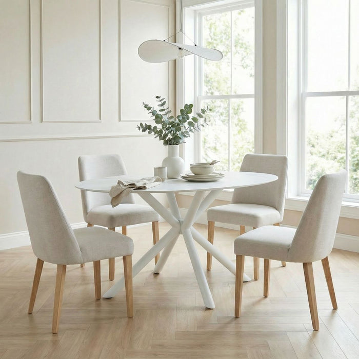 Giga Meubel - Eettafel Roxy Keramisch Wit Ovaal 180cm