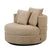 DÉJA Living - Draaifauteuil Taupe Stof - 100x100x84cm - Miles